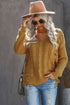 Love Letters Cable Knit Lace Up Sweater